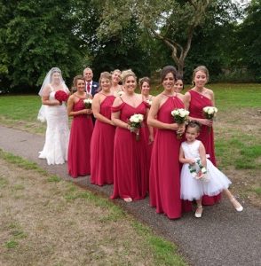 C Bridal party going into church